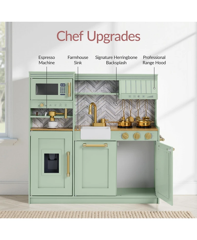 Best Choice Products Pretend Play Kitchen with Espresso Machine