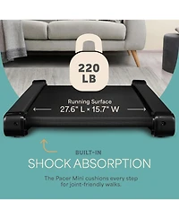 LifePro Smallest Portable 30in Walking Pad Treadmill – Adjustable Incline, Under Desk, 220Lbs Max Load