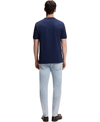 Boss by Hugo Men's Cotton-Silk Jacquard Regular-Fit Polo Shirt