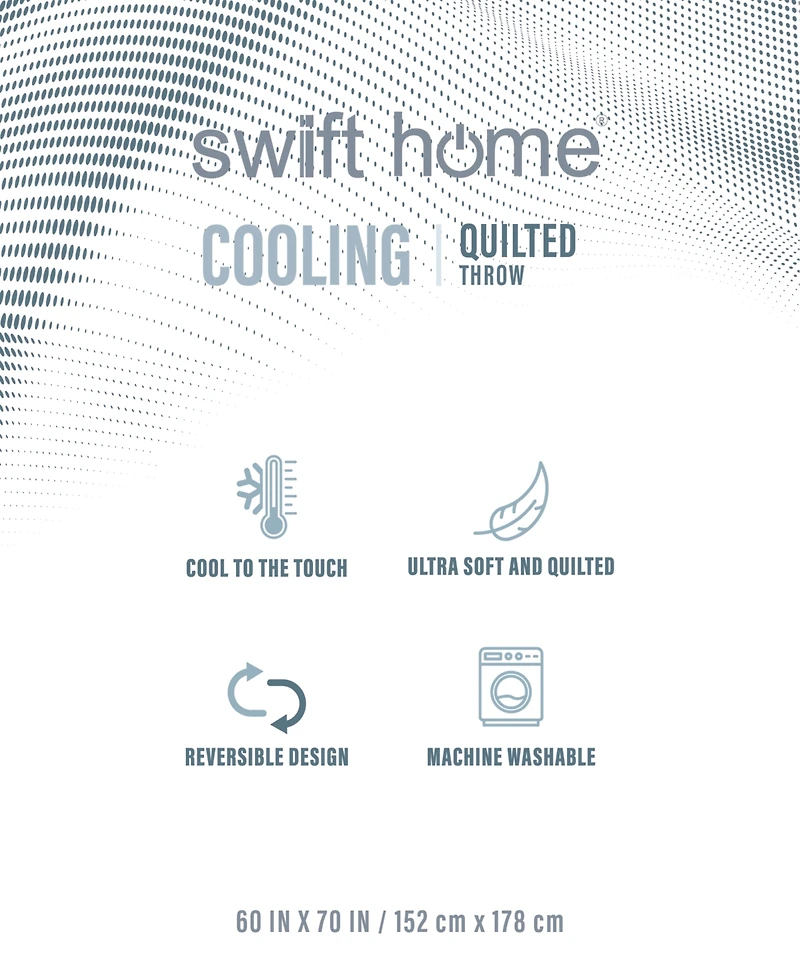 Swift Home Cooling Touch Reversible Throw, 60" x 70"