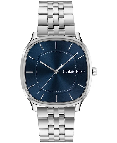 Calvin Klein Men's Ck Shape Silver-Tone Stainless Steel Bracelet Watch 37mm