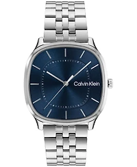 Calvin Klein Men's Ck Shape Silver-Tone Stainless Steel Bracelet Watch 37mm