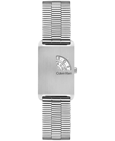 Calvin Klein Men's Dapper Silver-Tone Stainless Steel Mesh Bracelet Watch 24mm