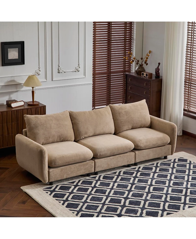 Streamdale Furniture 99 in. 3-Piece Modular Free Combination Sectional Sofa Couch