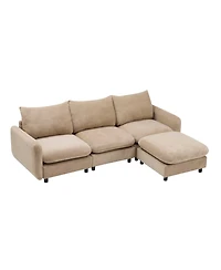 Streamdale Furniture Modular Sectional Sofa with Solid Wood Frame & Free Combination