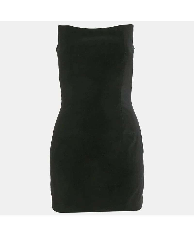 Pre-Owned Balmain Women's Velvet Strapless Mini Dress