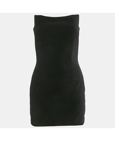 Pre-Owned Balmain Women's Velvet Strapless Mini Dress