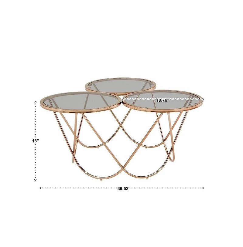 iNSPIRE Q Coffee Table With Smoked Glass Top