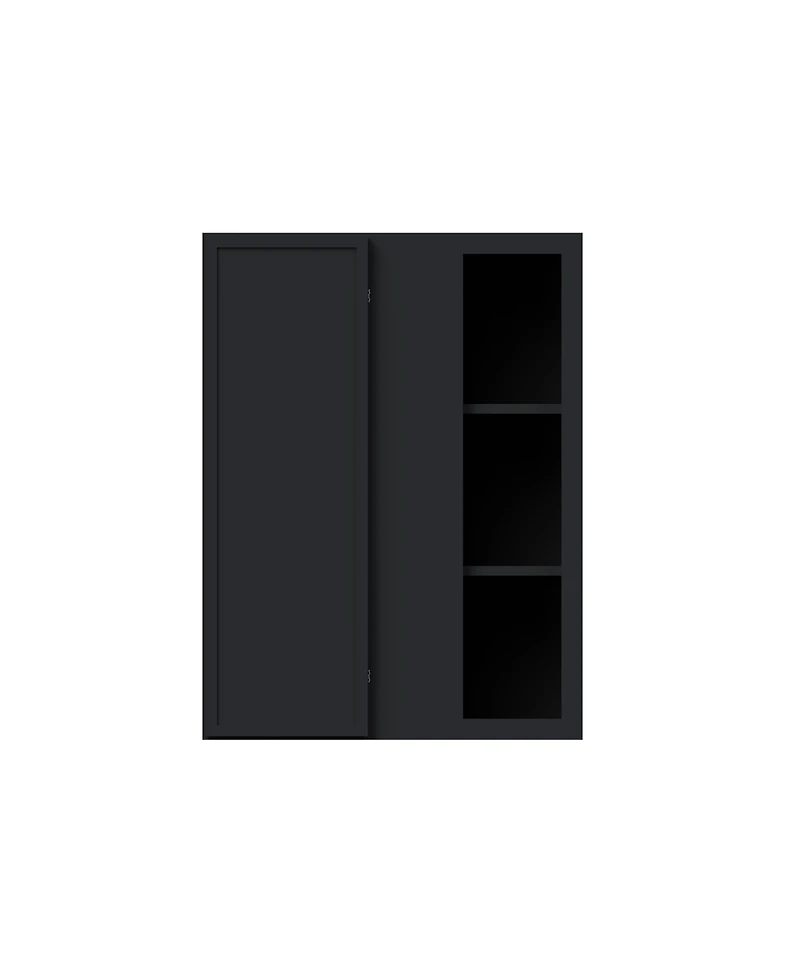 Boyel Living 36" Hight Standard Corner Wall Cabinets, Ready to Assemble Kitchen Cabinet with Solid Wood Frame, Soft-Close Slides and Hinge