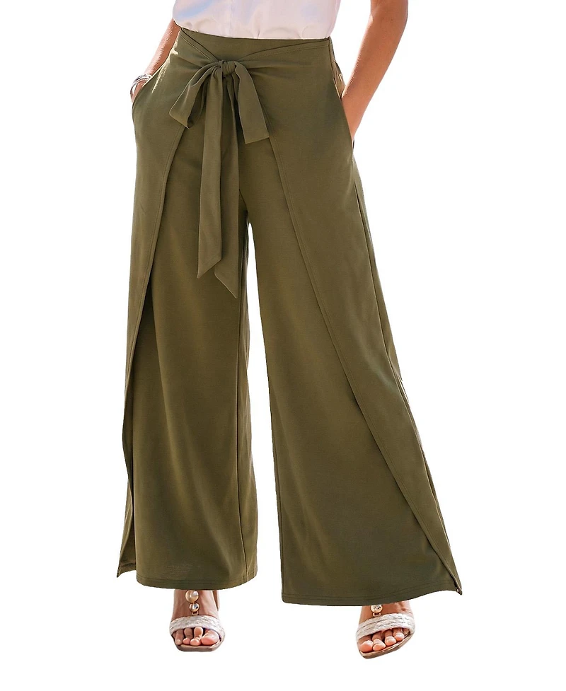 Cupshe Women's Wide Leg Pull-On Long Pants