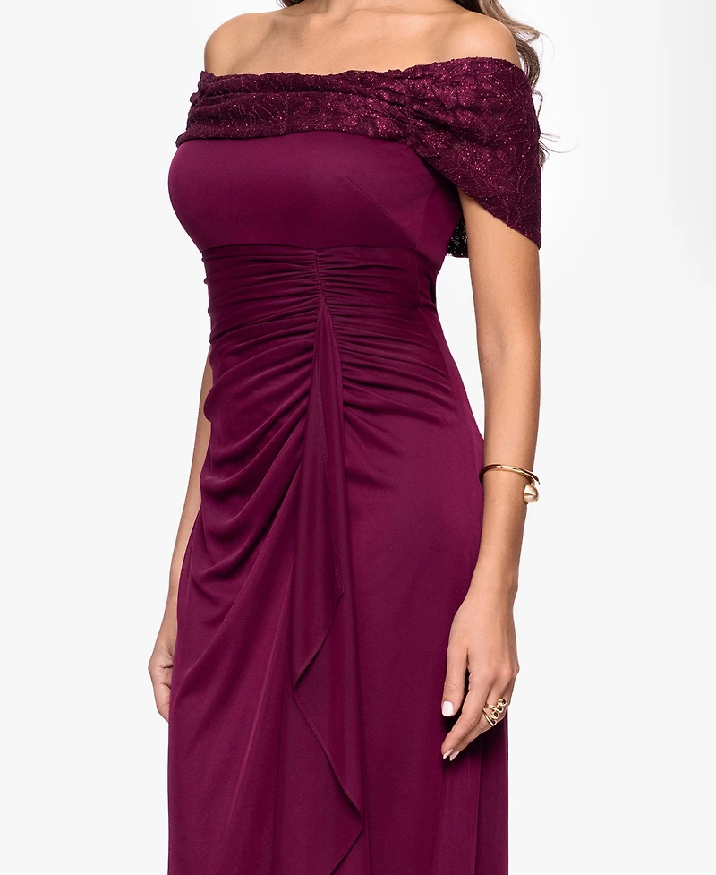 B&A By Betsy and Adam Petite Sleeveless Ball Gown