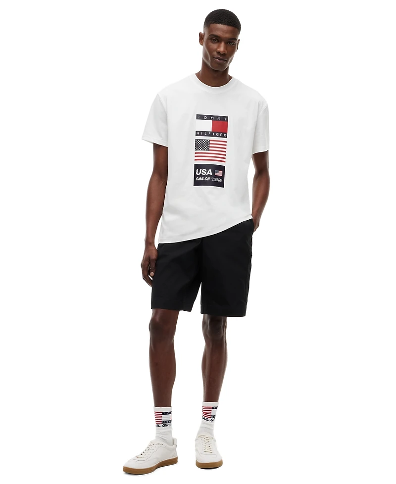 Tommy Hilfiger Men's Cargo Regular-Fit Stretch Shorts