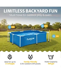 Funsicle 7' x 5' Above Ground Activity Lap Swimming Pool for Family and Kids