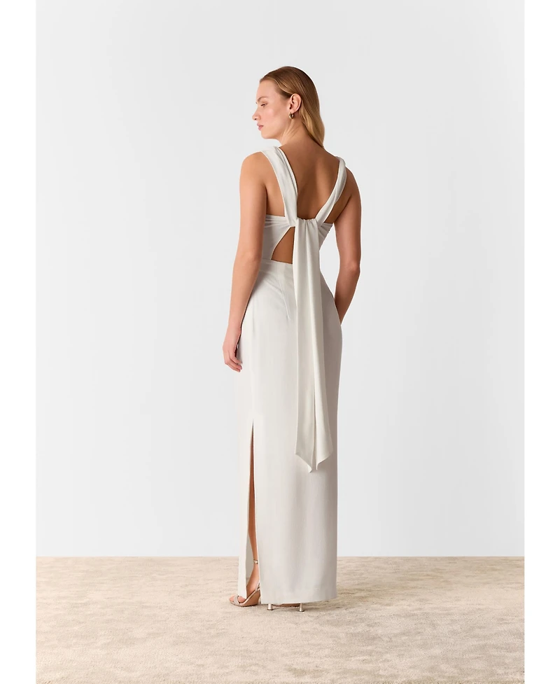 Whistles Women's Sleeveless Tie Back Maxi Dress