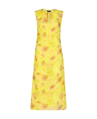 Whistles Women's Sunshine Floral Textured Midi Dress