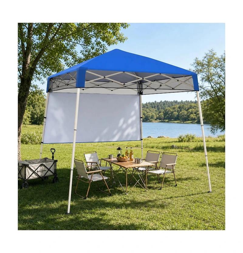 Gouun 7 x 7 Feet Pop-Up Canopy Tent with One-Push Center Lock for Camping