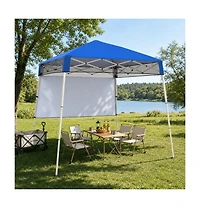 Gouun 7 x 7 Feet Pop-Up Canopy Tent with One-Push Center Lock for Camping