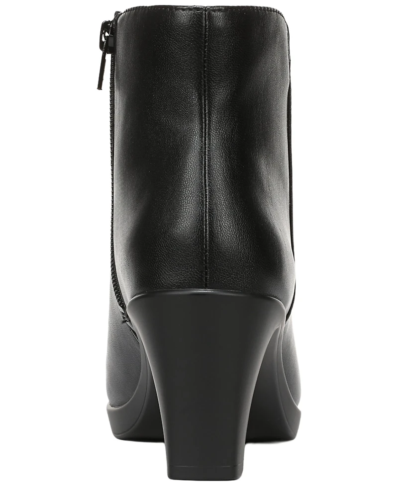 LifeStride Women's Eloise Zip Short Block Heel Booties
