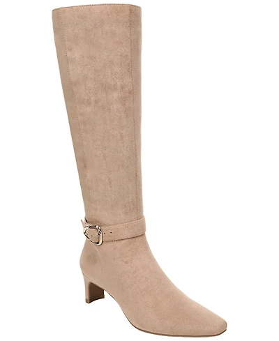LifeStride Women's Faris Zip Wide Calf Tall Snip Toe Boots