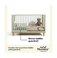 Storkcraft Deluxe 3-in-1 Convertible Crib with Bonus Toddler Guardrail