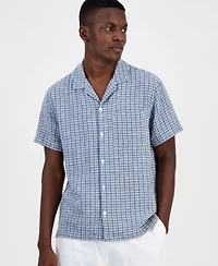 Sun + Stone Men's Hovey Textured Check Shirt, Exclusively at Macy's