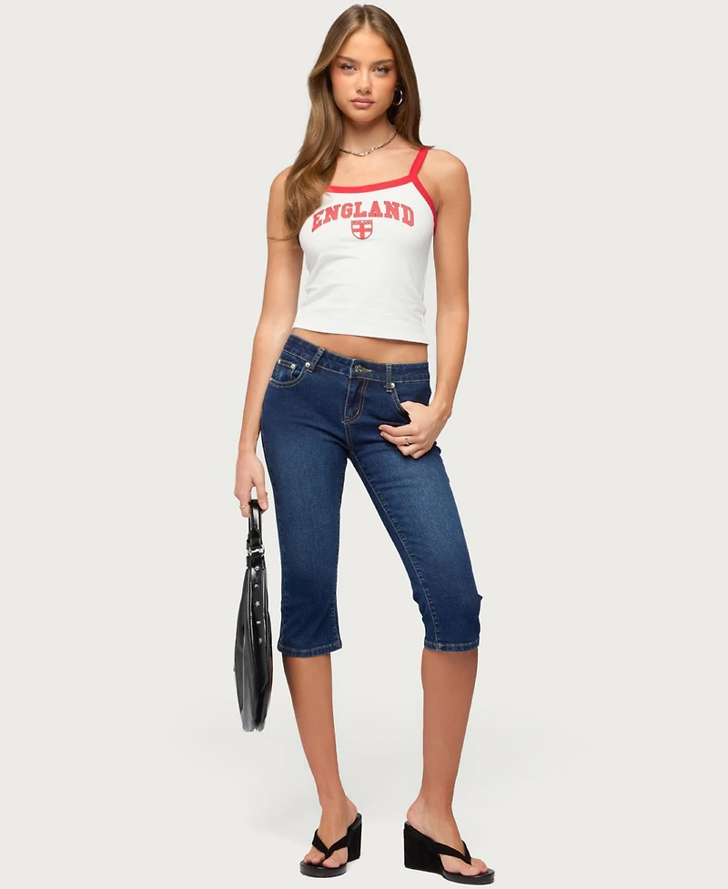Edikted Women's England Contrast Tank Top