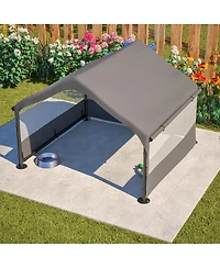 Streamdale Furniture Extra Large Outdoor Pet Tent with Mesh Windows and Canopy 4' x 4' x 3.3'