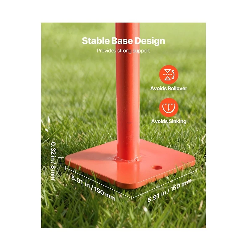 Sugift 36 in T Post Puller Heavy Duty Steel Fence Post Puller