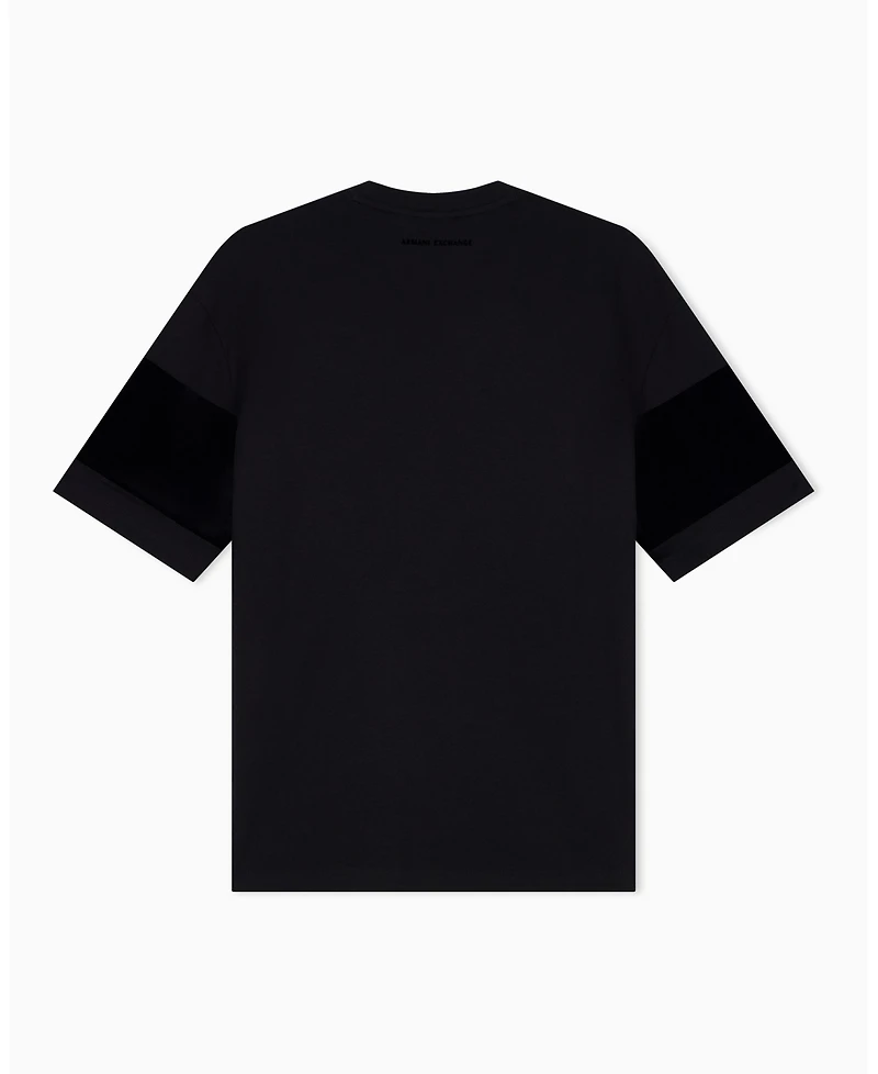 A|X Armani Exchange Men's Short Sleeve Colorblock Regular Plus Fit T-Shirt