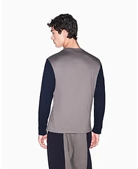 A|X Armani Exchange Men's Color Block Wording T-Shirt