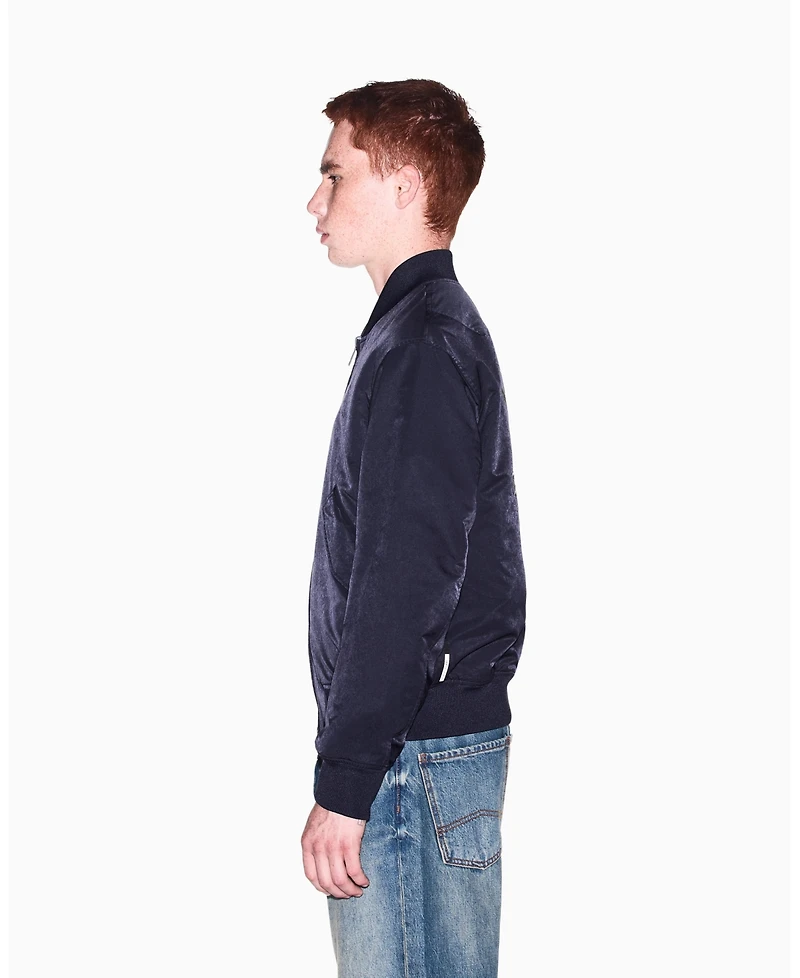 A|X Armani Exchange Men's Crossover Reversible Bomber with Graphic Jacket