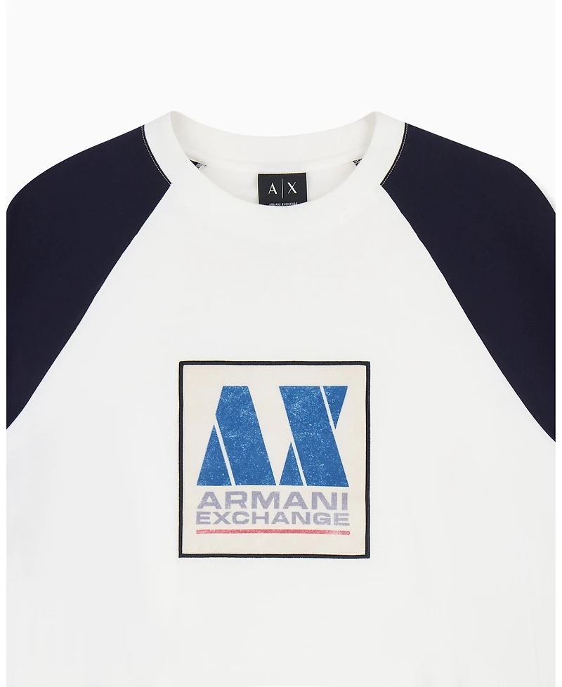 A|X Armani Exchange Men's Color Block Box Logo T-Shirt