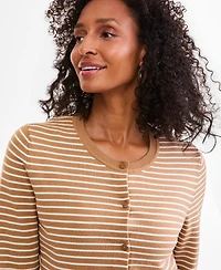 Style & Co Women's Striped Button-Down Cardigan Sweater, Macy's Exclusive