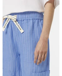 Scotch & Soda Women's Noa High-Rise Wide-Leg Pull On Cargo Pant