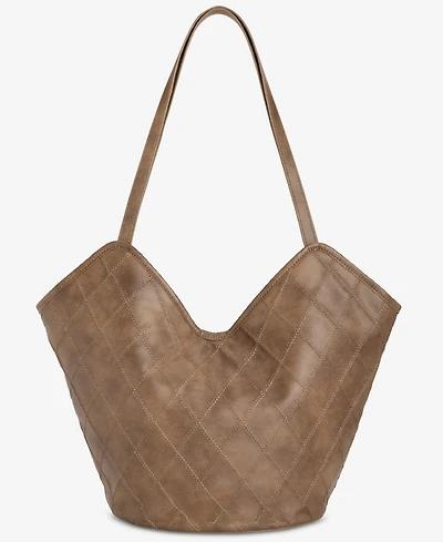 Style & Co Diamond Quilted V-Shaped Tote Bag, Macy's Exclusive