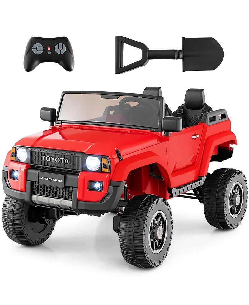 Costway Outdoor & Ride On Toys 24V 2 Seater Ride on Car for Kids Licensed Toyota LC250 Ride on Truck with Remote