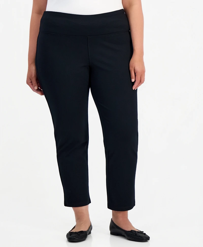 Style & Co Plus Ponte Straight-Leg Pants, Created For Macy's