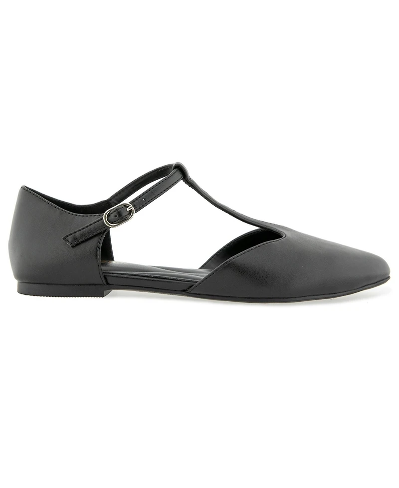 Kensie Women's Gabrielle T-Strap Flat