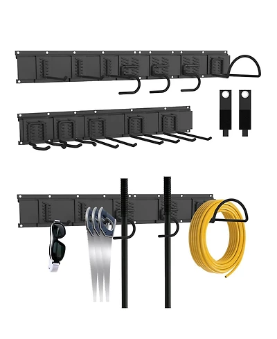 Xdovet Garden Tool Organizer Wall Mount 64" 12 Hooks Rack