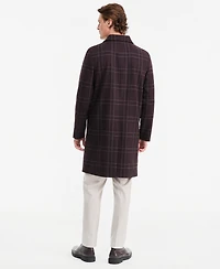 Alfani Men's Blake Window-Pane Plaid Coat, Macy's Exclusive