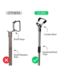Xdovet Weeding Stirrup Garden Tool Adjustable Metal Handle
