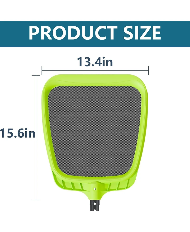 Xdovet Pool Skimmer Net Heavy Duty Leaf Rake Frame