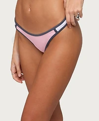 Edikted Women's Adrie Contrast Bikini Bottom