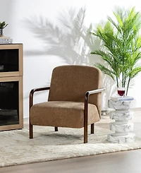 Glitzhome Mid-Century Modern 31.25" Foam Thick Armchair