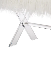 Glitzhome 18.5" Acrylic Blending Style Bench