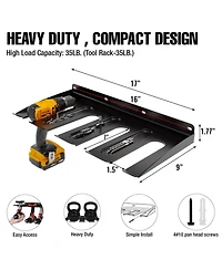 Xdovet Electric Drill Rack Wall Mounted Tool Organizer Storage Holder