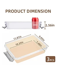 Xdovet Plastic Storage Box Latching Lid B5 Document Organizer