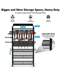 Xdovet Power Tool Organizer Floor Stand Charging Station Drill Holder