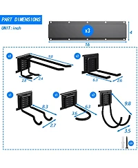 Xdovet Organizer Wall Mount Garden Yard Shed Basement Workshop