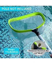 Xdovet Pool Net Ultra Fine Mesh Leaf Skimmer Aluminum Frame Nylon Deep Bag